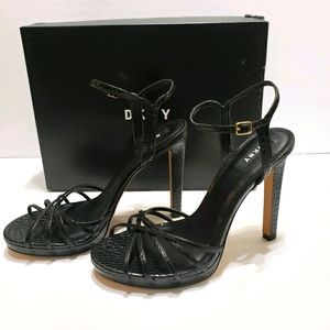 NEW DKNY Lipa Ankle Strap Platform Dress Shoes 10